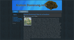 Desktop Screenshot of kratom-dosierung.info