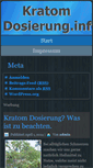 Mobile Screenshot of kratom-dosierung.info