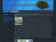 Tablet Screenshot of kratom-dosierung.info